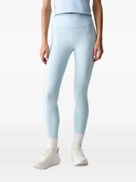 Pantaloni Skechers cu talie înaltă cu imagine albastru