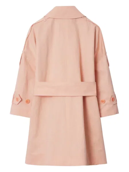 Dětské kabát Burberry růžový
