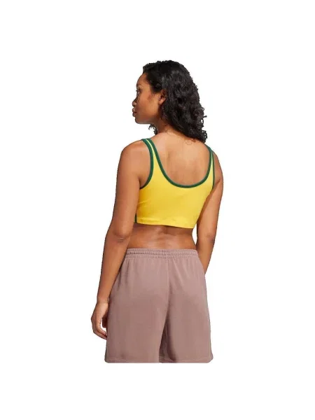 Top Adidas cu dungi galben