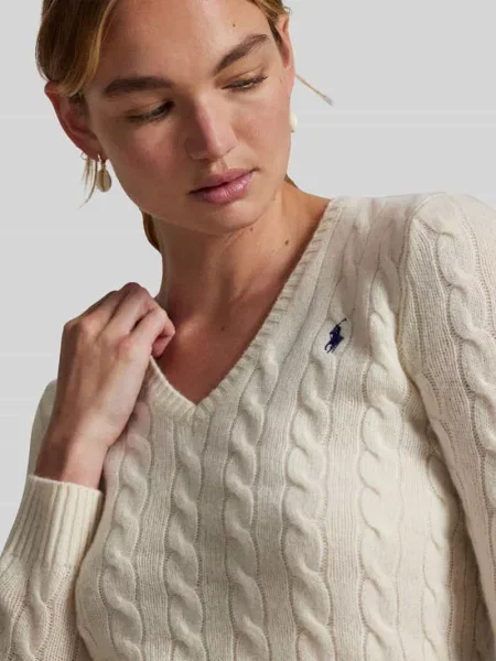 Polo Ralph Lauren Sweter Écru beżowy