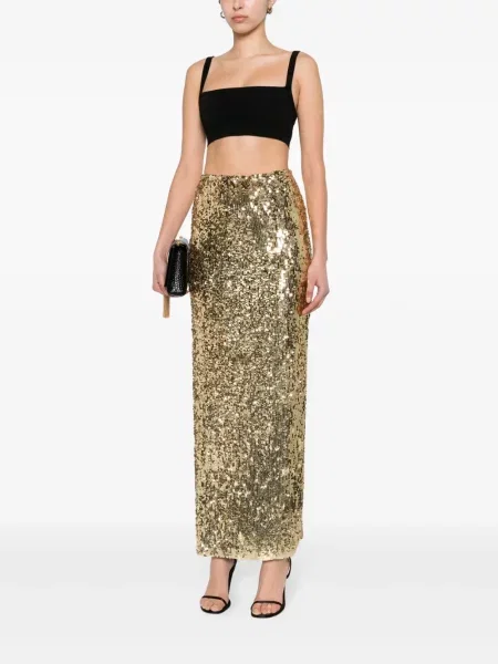Fusta maxi Atu Body Couture cu paiete