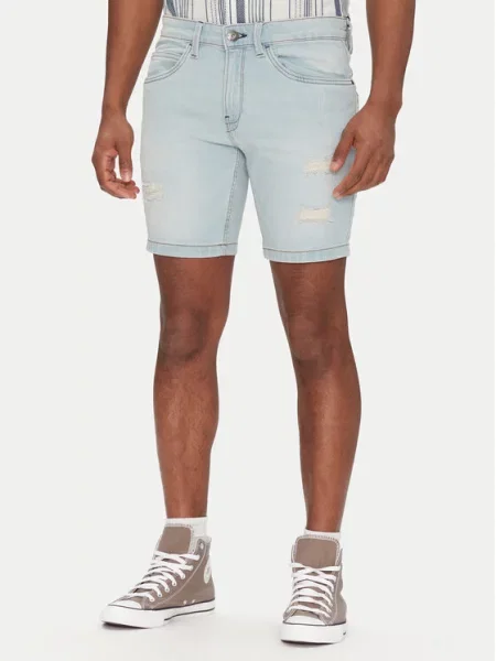 INDICODE Džínové šortky Sejer modrá