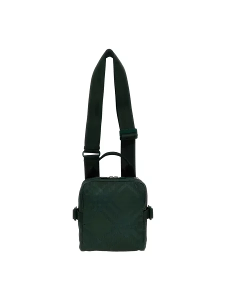 Torba crossbody Burberry w kratę żakardowa zielona