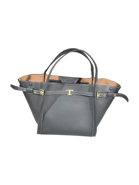 Shopperka Tod's skórzana szara