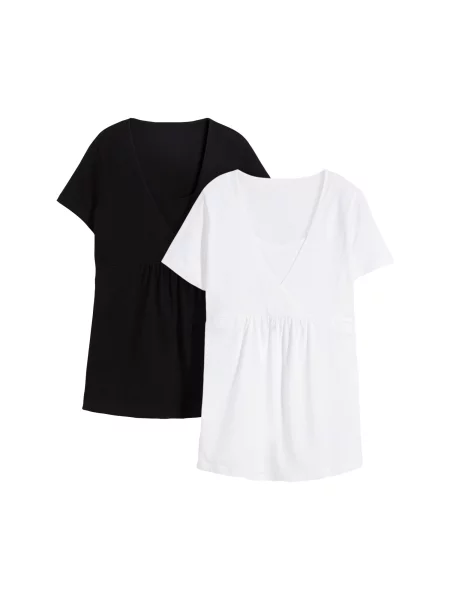 Bonprix Tricou negru alb