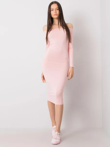 Obleka obleka Fashionhunters roza