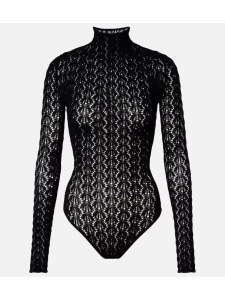 Body Alaïa din jerseu negru
