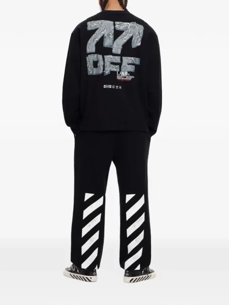 Lung tricou L/ab C/o Off-white alb