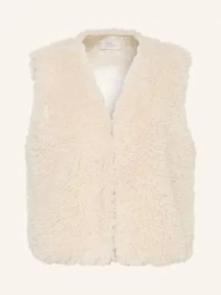 Robe Légère Kamizelka Ze Sztucznego Futra weiss biała