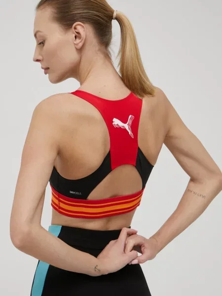 Sportovní podprsenka Puma Title Nine černá