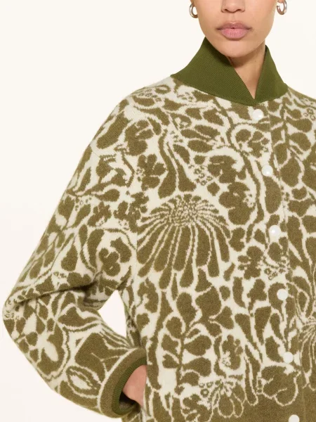 Dorothee Schumacher Kurtka College'owa Secret Garden gruen biała