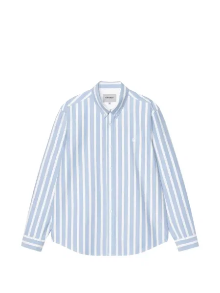 Pruhovaná košile Carhartt Wip modrá