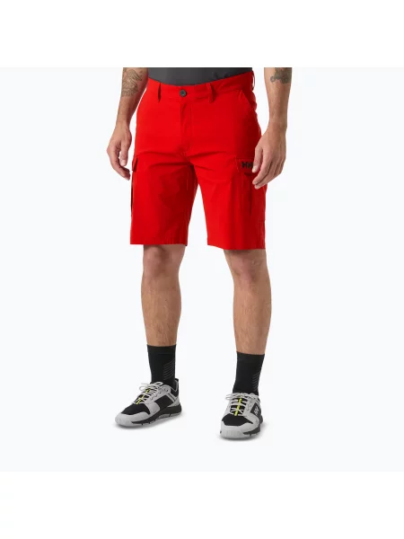 Pantaloni scurți de navigație pentru bărbați Helly Hansen QD Cargo red roșu