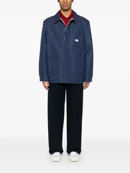 Pantaloni Gucci din canvas albastru