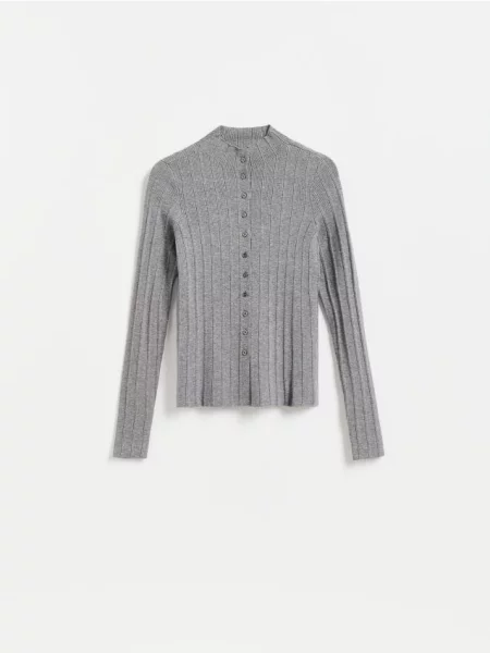 Reserved Cardigan cu modal gri-neutru gri