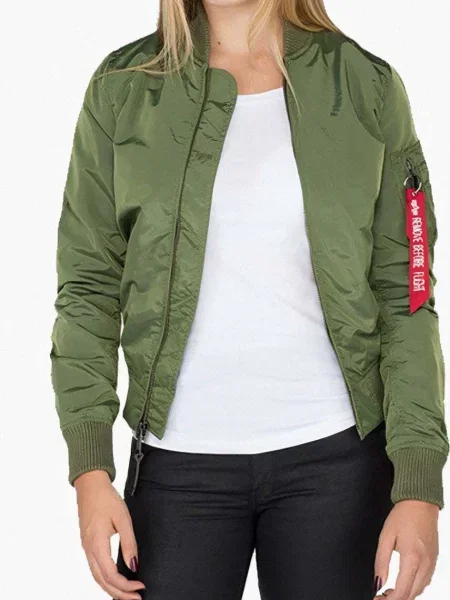 ALPHA INDUSTRIES Geacă de primăvară-toamnă TT WMN oliv verde