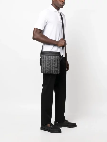 Geantă crossbody Lacoste negru