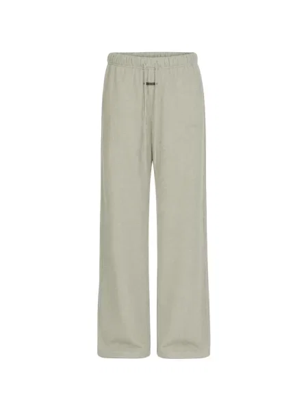 Pantaloni Fear Of God Essentials cu broderie alergare gri
