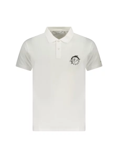 Koszulka polo Trussardi z krótkim rękawem biała
