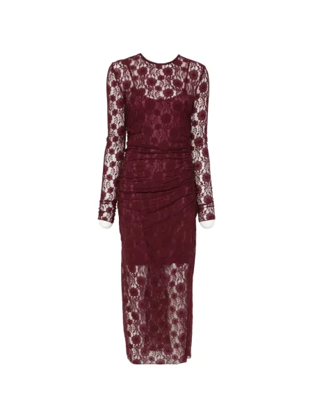 Rochie Aniye By cu volane din dantelă roșu