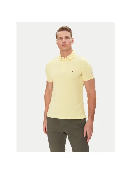 Tommy Hilfiger Polo majica Slim Fit rumena