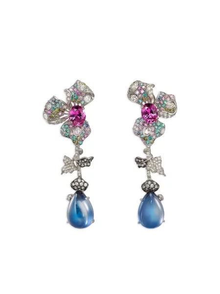 Обеци Anabela Chan камъни бяло