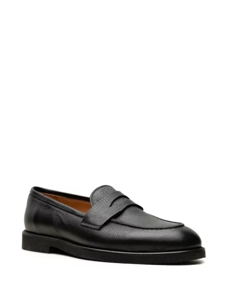 Pantofi loafer Chuckies din piele negru