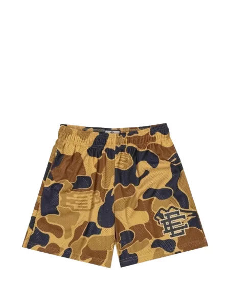 Pantaloni scurți Eric Emanuel cu imagine cu model camuflaj maro