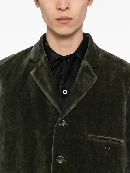 Sacou Uma Wang de catifea verde