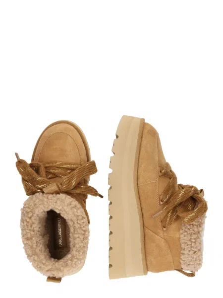 Škornji Karl Lagerfeld rjava