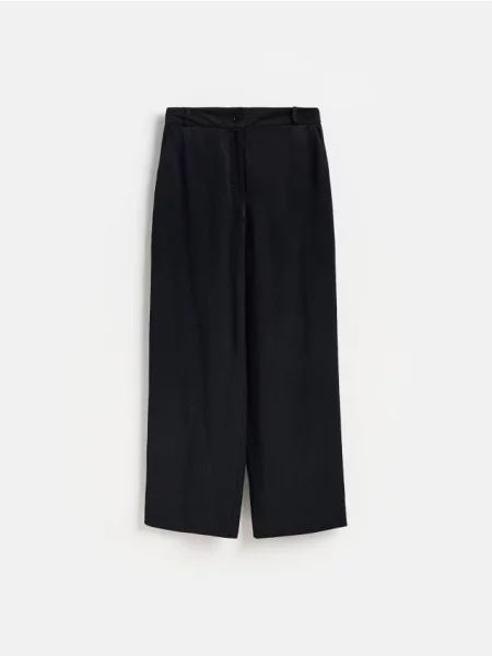 Reserved Pantaloni cu adaos de negru