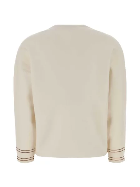 Pulover Max Mara cu decolteu în V alb