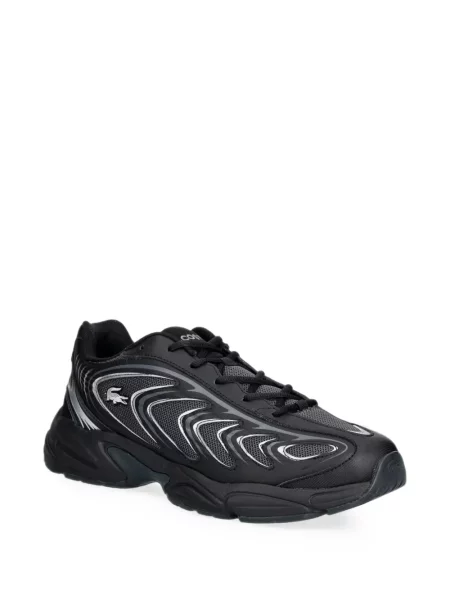 Sneakerși Lacoste plasă negru