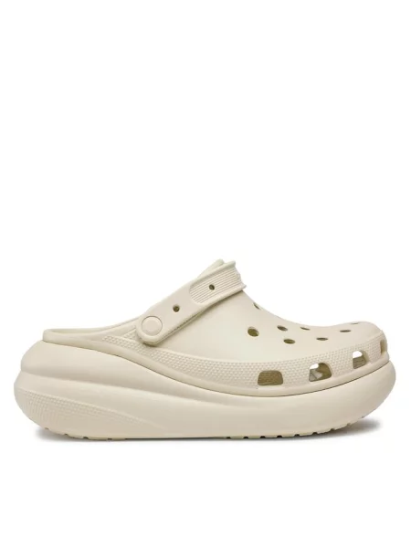 Klapki Crocs beżowe