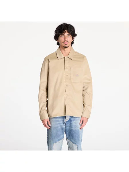 Koszula casualowa regular fit z kołnierzykiem typu kent Dickies brązowa
