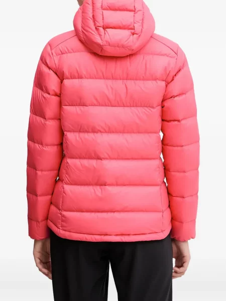 Geacă cu puf Jack Wolfskin cu glugă roz