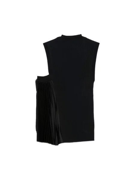 Top Emporio Armani na ramiączkach czarny