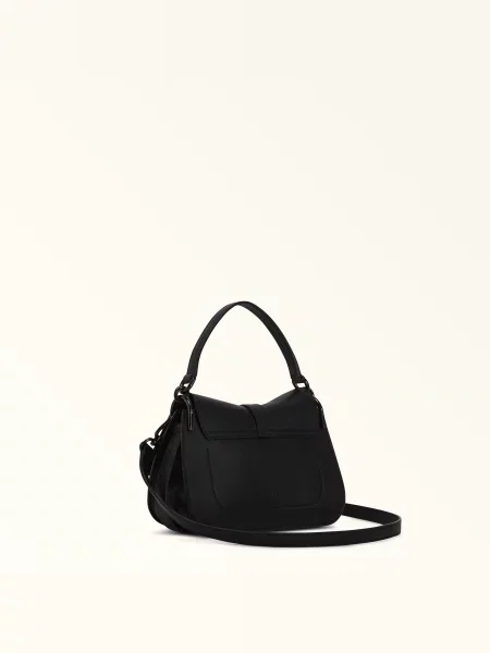 Furla FURLA FLOW MINI TOP HANDLE VITELLO CLARIS LUX Сумка Шкіра/поліестер/поліуретан чорний