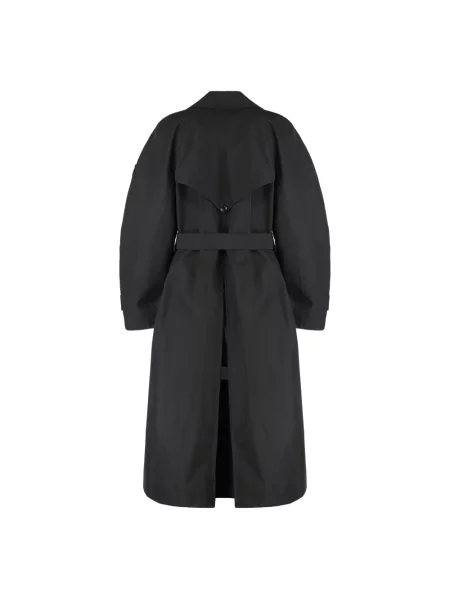 Długi trencz Moncler czarny