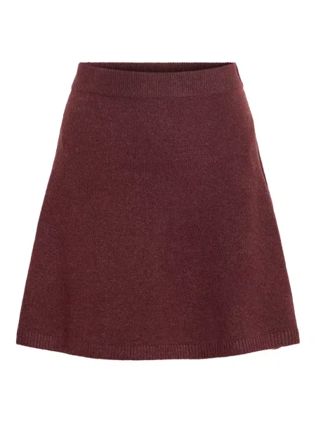 VILA Fustă VIAYLIN burgundy roșu
