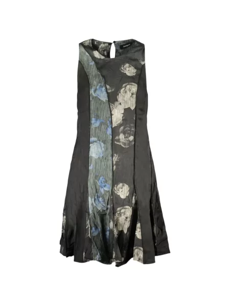 Rochie mini Desigual cu model floral cu imagine negru