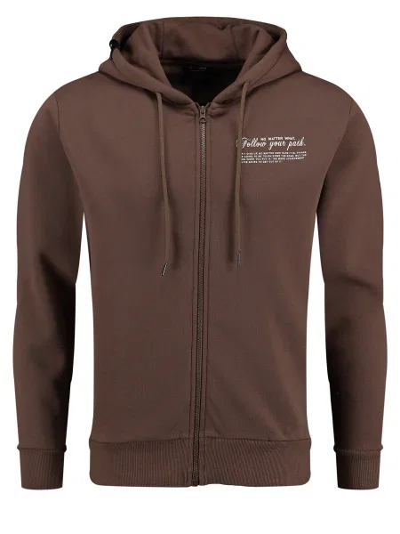 Key Largo Hanorac PATH maro / negru alb