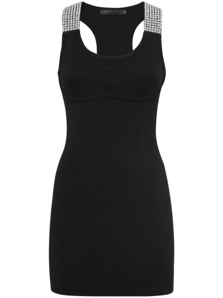 Sukienka Philipp Plein z kryształkami czarna