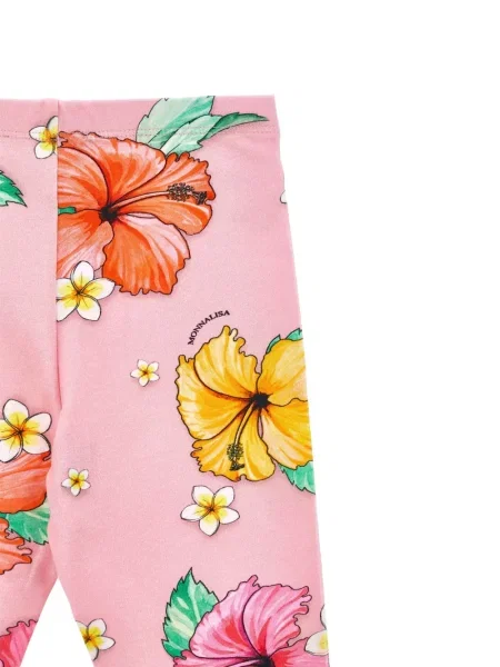 Legginsy dziecięce Monnalisa różowe