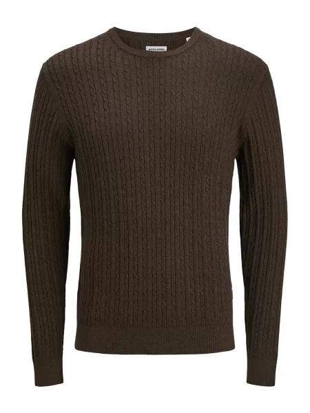 JACK & JONES Pulover JJEEMIL închis maro