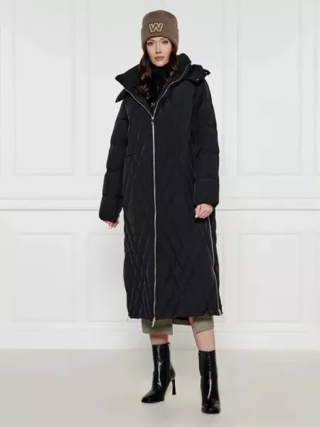 BOSS BLACK De puf palton PIGRANDA negru