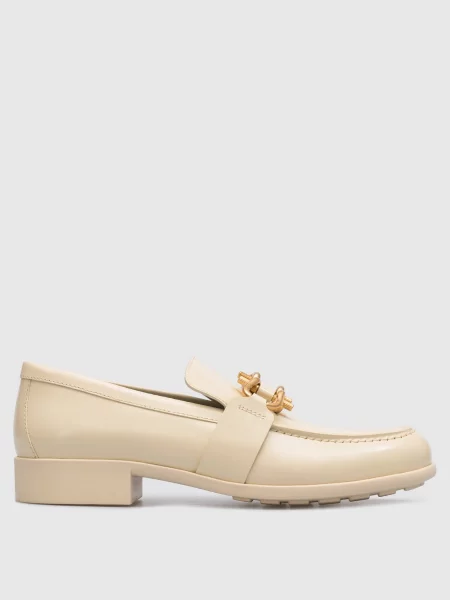 Шкіряні лофери Monsieur Bottega Veneta бежеві