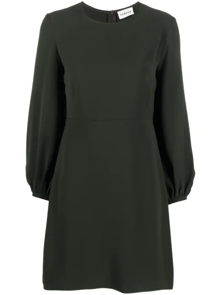 Rochie maxi P.a.r.o.s.h. cu mâneci lungi lungă de costum verde