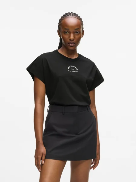 Karl Lagerfeld Tricou RUE ST-GUILLAUME negru alb
