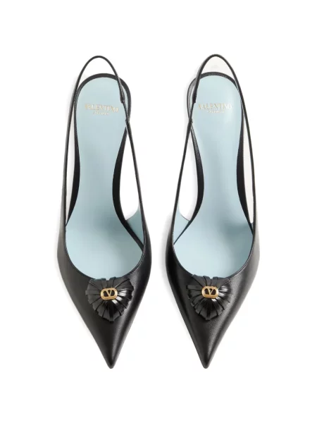 Pantofi cu toc Valentino Garavani slingback negru